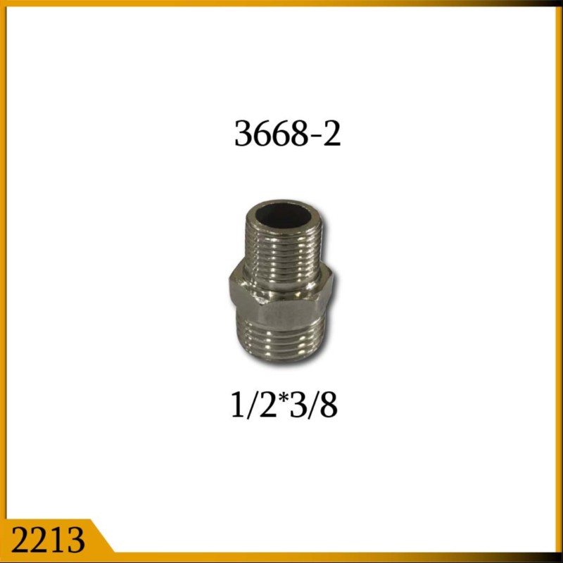NIPPLE 1/2*3/8 OUT SS (2213)